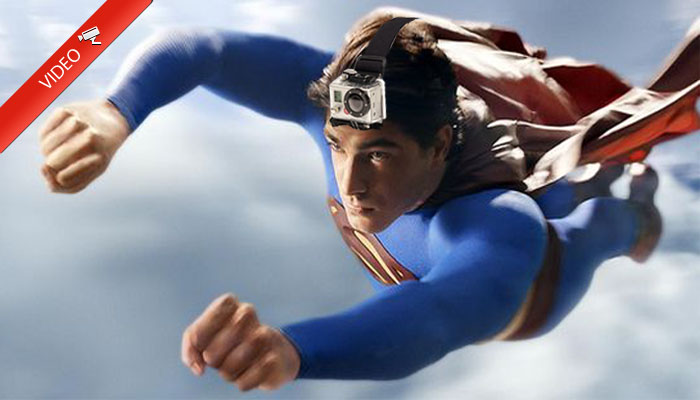 Acompaña a Superman en uno de sus vuelos con una GoPro.