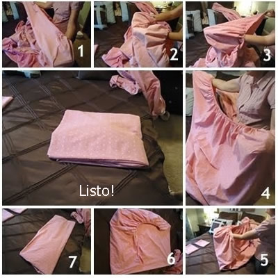 Cómo doblar bien una sábana bajera