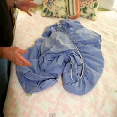 Cómo doblar bien una sábana bajera