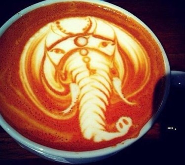 Coffee Art Elefante