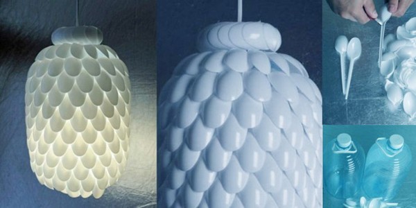 DIY - Lámpara de cucharillas de PVC