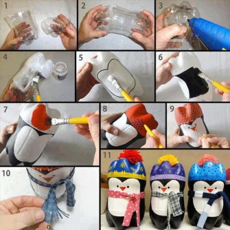 DIY - Pingüinos decorativos