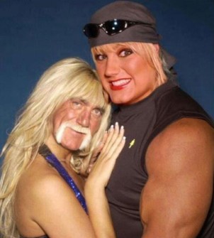 Montajes fotográficos - Hulk Hogan con su esposa
