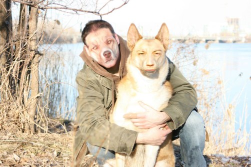 Montajes fotográficos - Chico con su perro