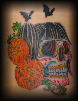 Tatuajes para Halloween con Calabazas y Calaveras