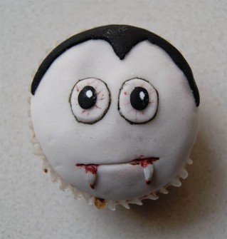 Cupcakes para Halloween del Conde Drácula