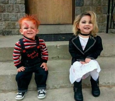 Disfraces infantiles originales - Disfraz de Chucky con su novia