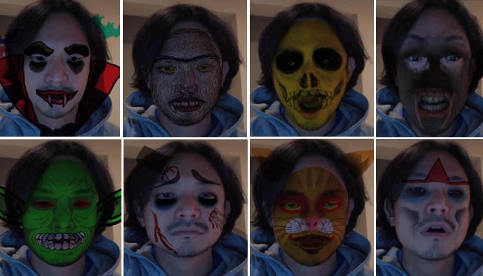 Mascaras Halloween y disfraces virtuales