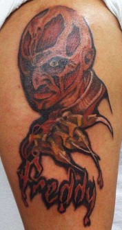 Tatuaje de Freddy Krueger