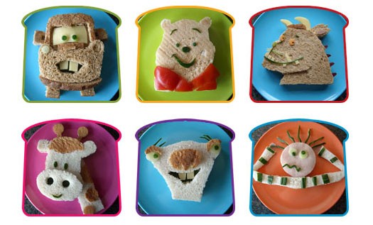 Sandwiches creativos para niños