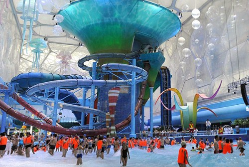Beijing transforma un Pabellón Olímpico en Parque Acuático.