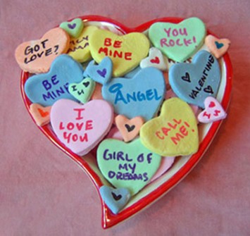 Detalles Geniales para San Valentín - Caramelos con mensaje en forma de Corazón