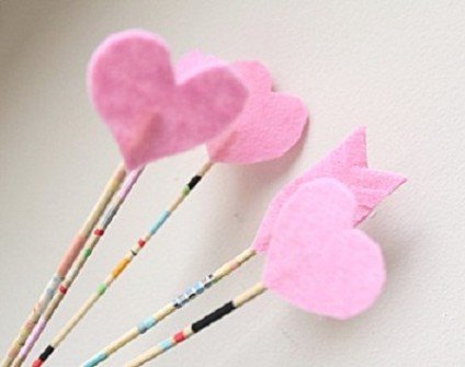Detalles Geniales para San Valentín - Flechas de Cupido DIY con palillos de brocheta