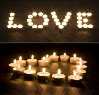 Regalos DIY para San Valentín - Espérale en casa con velas a modo de Mensaje de Amor