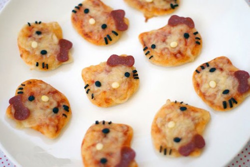Bocaditos de Hello Kitty - Mini Pizzas