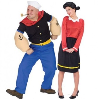 Disfraces para ir en Pareja - Disfraz de Olivia y Popeye.