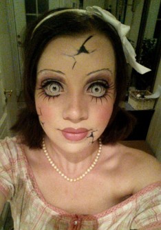 Maquillaje de Halloween - Muñeca rota