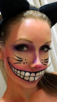Maquillaje de Halloween - Gato Cheshire